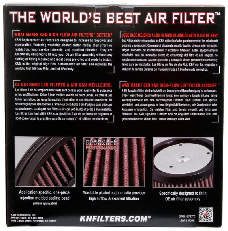 K&N 88-12 Harley Davidson Sportster Screamin Eagle Element Replacement Air Filter - HD-0900