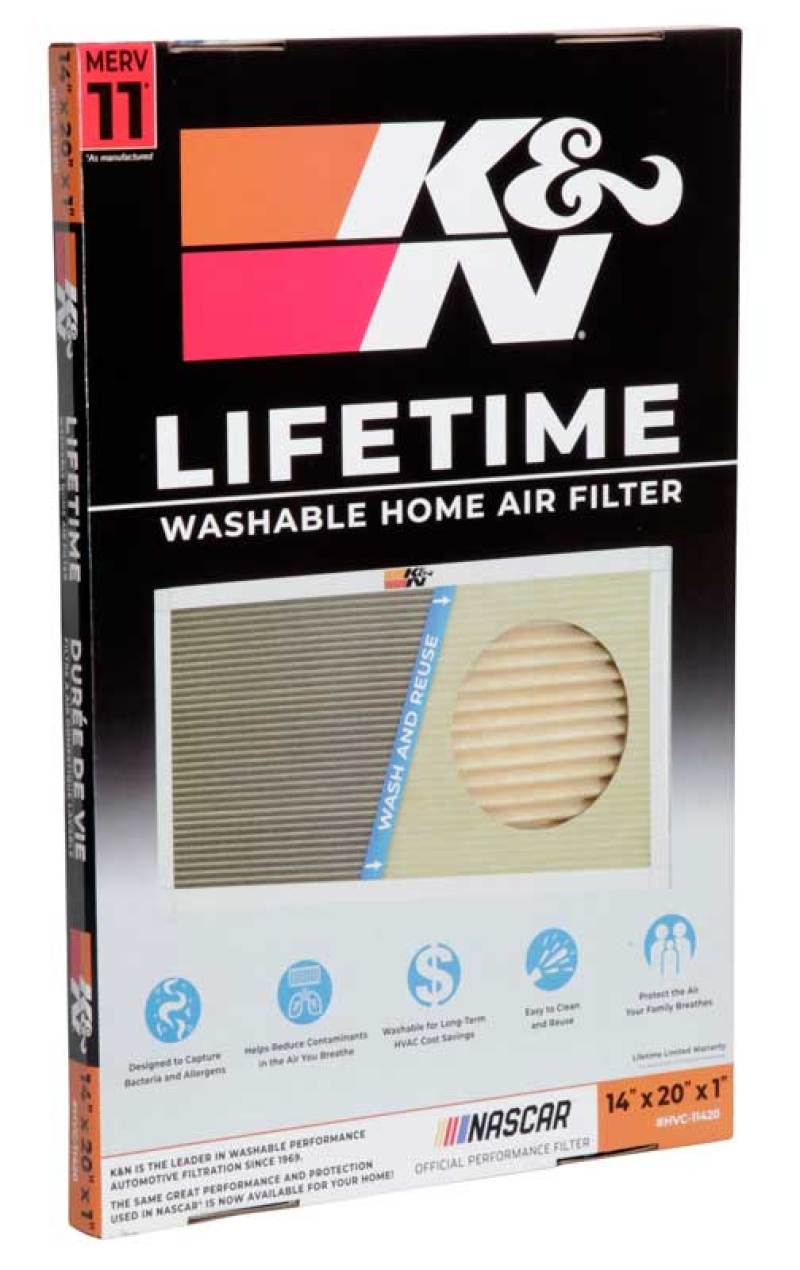 K&N HVAC Filter - 14 x 20 x 1 - HVC-11420