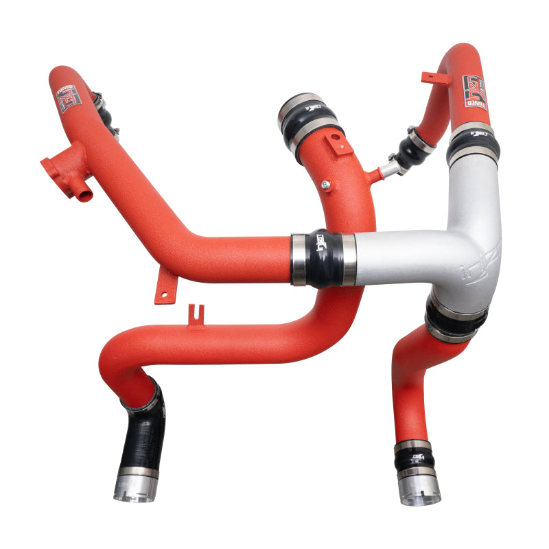 Injen 21-25 Ford Bronco 2.7L V6 (TT) EcoBoost SES Intercooler Pipes - Wrinkle Red - SES9301ICPWR