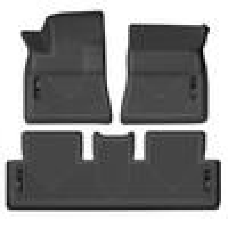 Husky Liners 17-21 Tesla 3 Weatherbeater Front &amp; 2nd Seat Floor Liners - Black - 95091