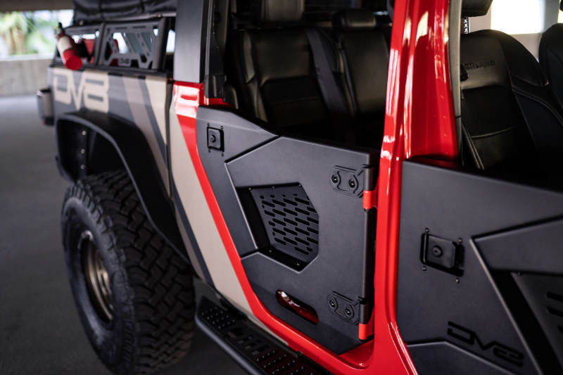 DV8 Offroad 18-25 Jeep Wrangler JL/JT Spec Series Half Doors - Rear Set - HDJL-02R