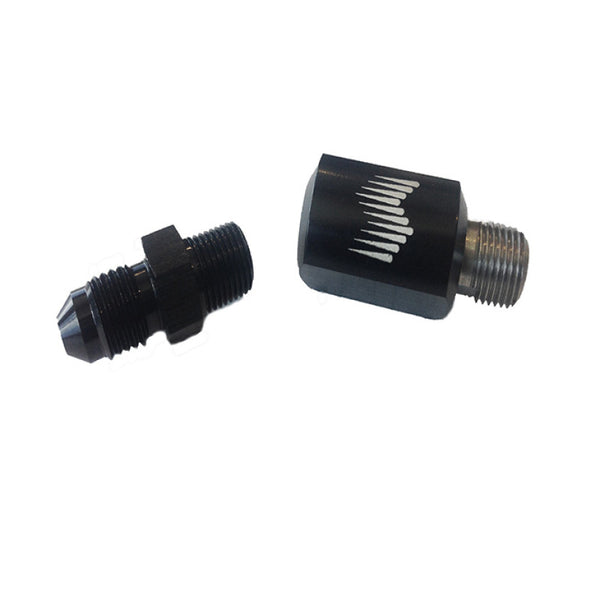 Snow Performance 1/8in. NPT Female to 4AN Male Low Profile Water Nozzle Holder 4AN Elbow - SNO-809-BRD by Snow Performance - 