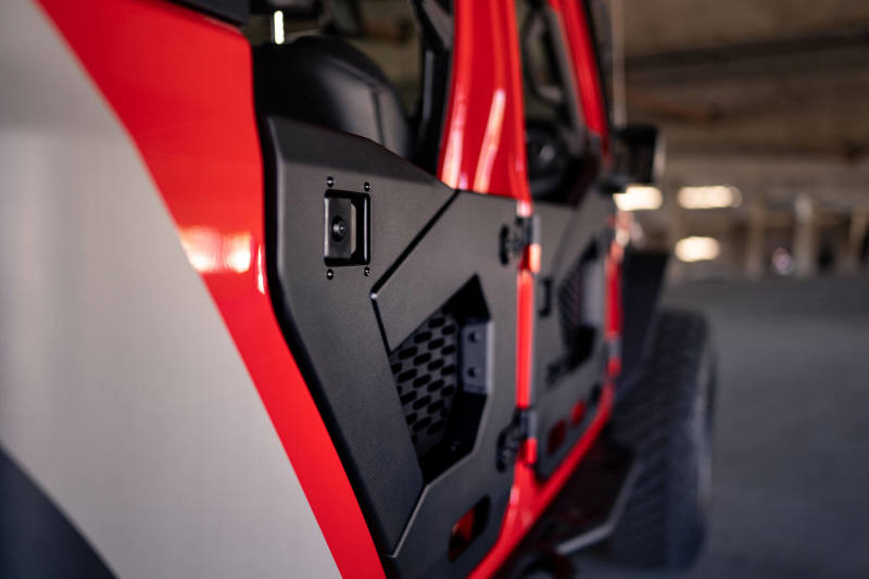 DV8 Offroad 18-25 Jeep Wrangler JL/JT Spec Series Half Doors - Rear Set - HDJL-02R