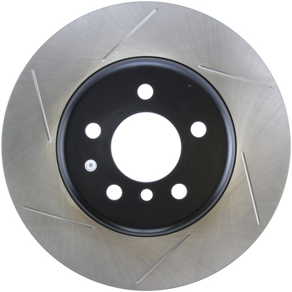 StopTech Sport 14-15 BMW 435i Rear Right Slotted Brake Rotor - 126.34147SR for 2012-2019 BMW 3 Series - front view