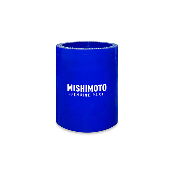 Mishimoto 3.5 Inch Straight Coupler - Blue - MMCP-35SBL by Mishimoto - front view