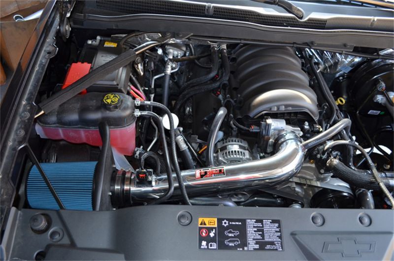 Injen 14-19 Chevy Silverado/GMC Sierra P/U 5.3L Polished Short Ram Intake w/ MR Tech &amp; Heat Shield - PF7064P