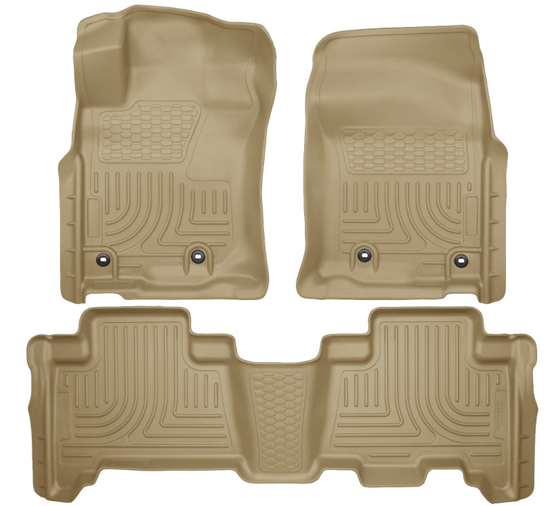 Husky Liners 2013 Toyota 4Runner WeatherBeater Tan Front &amp; 2nd Seat Floor Liners - 99573