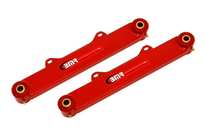 BMR 10-15 5th Gen Camaro Rear Non-Adj. Toe Rods (Polyurethane) - Red - TR002R for 2010-2015 Chevrolet Camaro