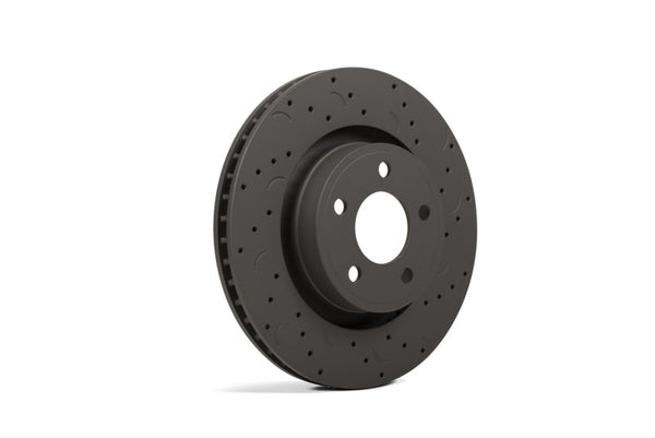 Hawk Talon 2009 Subaru Forester Drilled and Slotted Front Brake Rotor Set - HTC4914 for 2005-2014 Subaru Impreza - front view