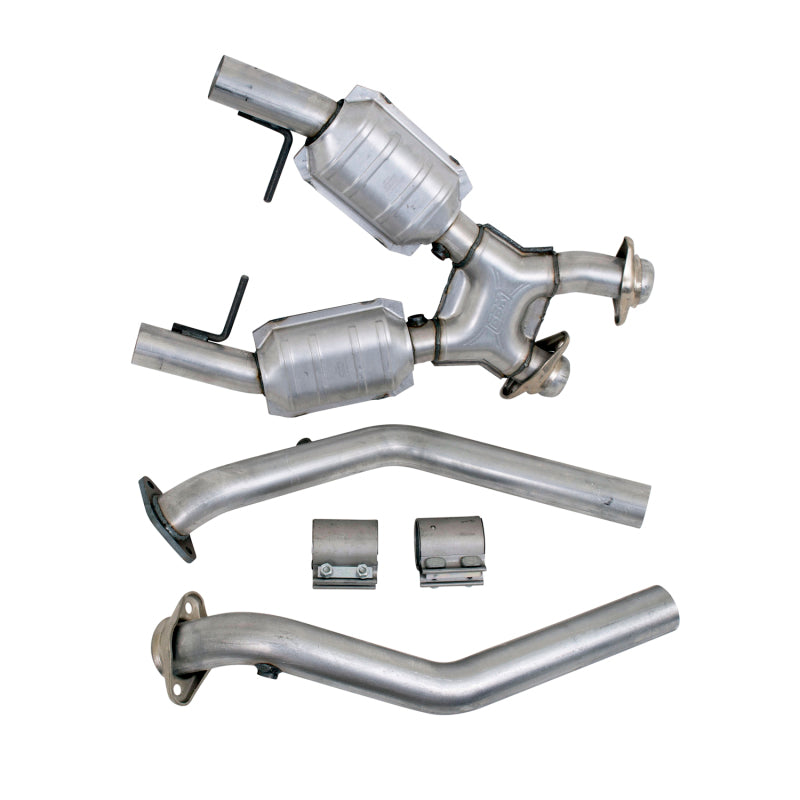 BBK 96-98 Mustang 4.6 GT High Flow X Pipe With Catalytic Converters - 2-1/2 - 1666