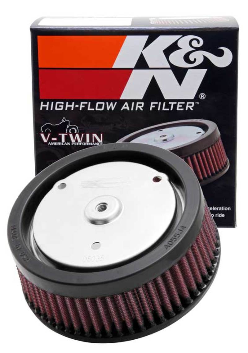 K&amp;N Replacement Air Filter 5.5in Top OD x 6in Base OD x 2.313in H for Harley Davidson - HD-0818