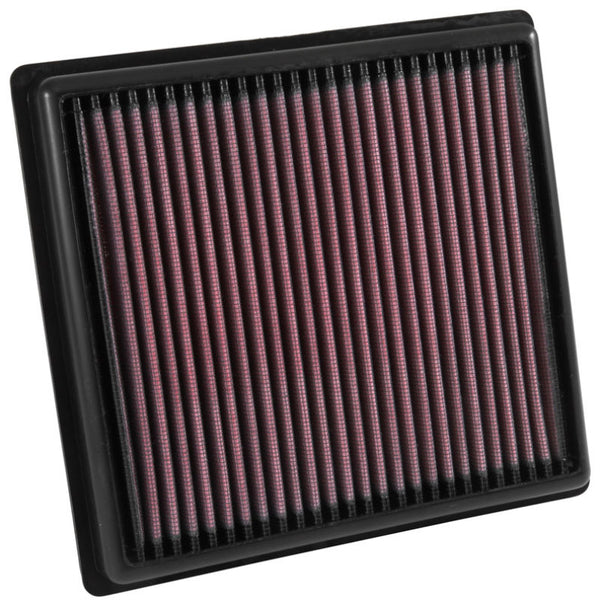 K&N 2015 Volkswagen Golf VII L4-1.6L F/I Replacement Drop In Air Filter - 33-3060 by K&N Engineering - front view