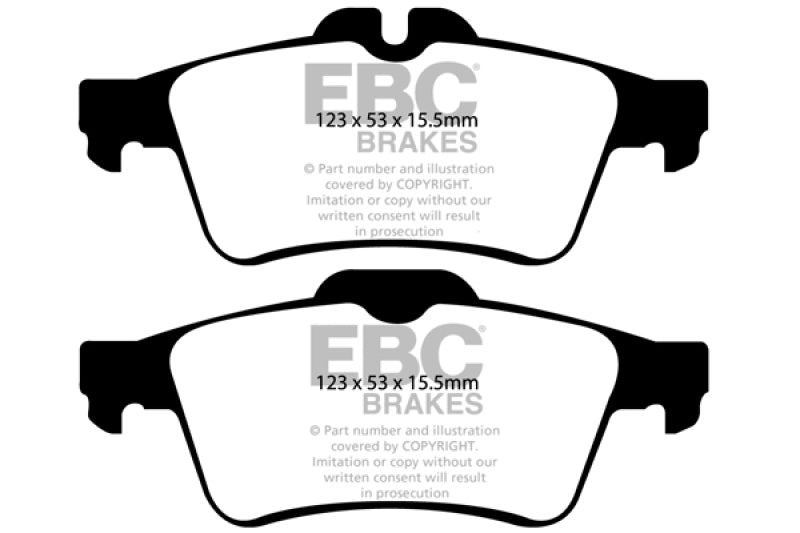 EBC 13-18 Ford Focus ST/RS Yellowstuff Rear Brake Pads - DP41749R