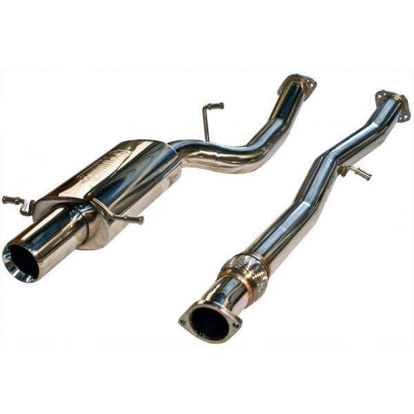 Turbo XS 02-07 WRX-STi Catback Exhaust Polished Tips - WS02-CBE for 2015-2021 Subaru WRX STI - front view