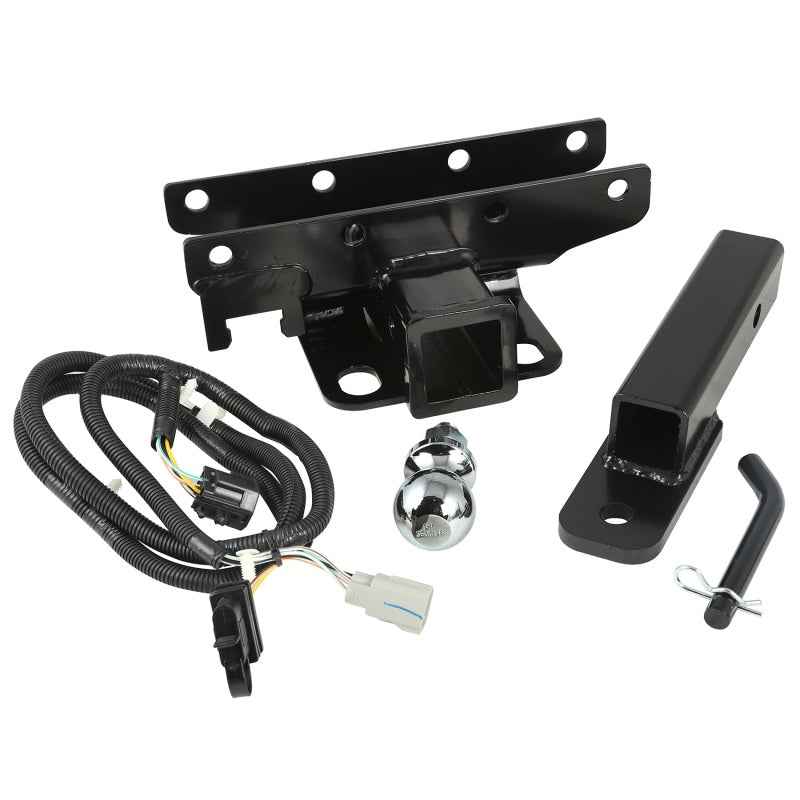 Rugged Ridge Hitch Kit with Ball 2 inch 07-18 Jeep Wrangler JK - 11580.54 for 2007-2018 Jeep Wrangler - front view