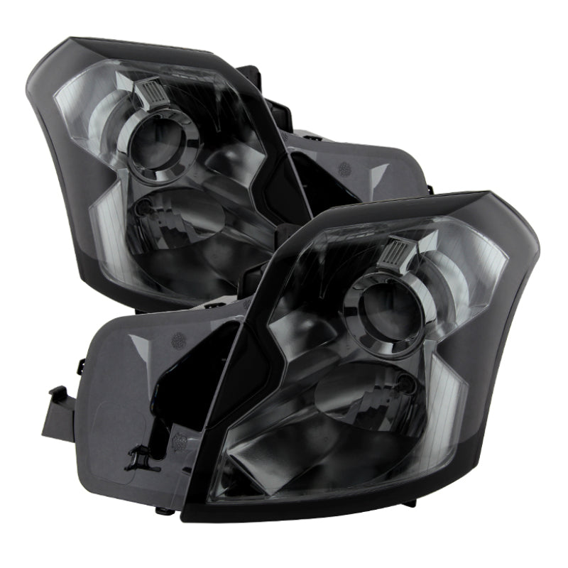 Xtune Cadillac Cts 03-07 Crystal Headlights Halogen Model Only Smoke HD-JH-CCTS03-SM - 9023811