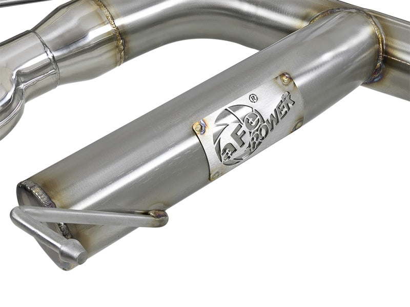 aFe MACHForce XP 08-13 BMW 135i L6-2.0L N54/N55 3in. 304 SS Axle-Back Exhaust w/Polished Tips - 49-36302-P