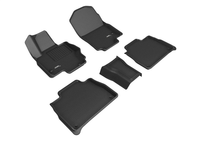 3D MAXpider 20-22 Mercedes-Benz GLE-Class 5-Seat Kagu 1st &amp; 2nd Row Floormat - Black - L1MB11801509
