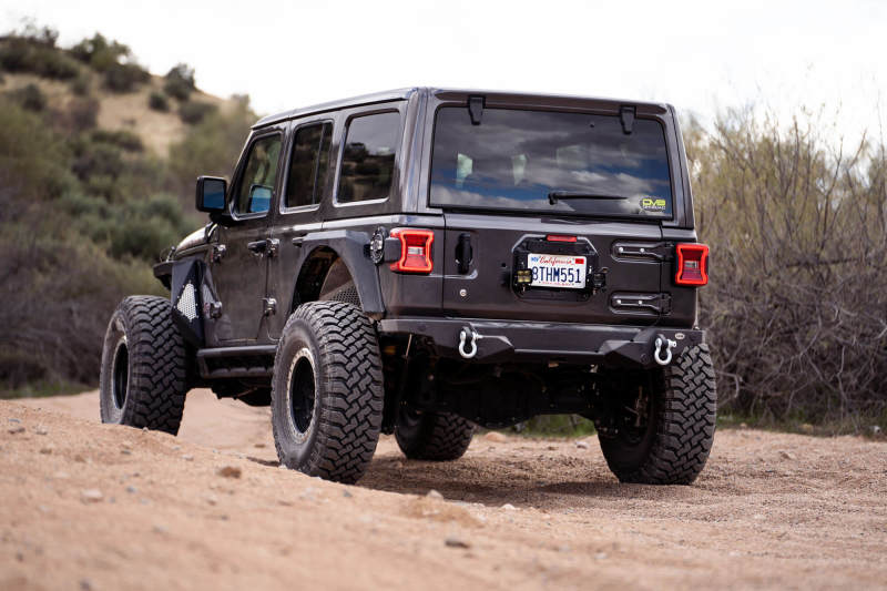 DV8 Offroad 18-22 Jeep Wrangler JL Spare Tire Delete Kit w/Light Mounts - TSJL-03