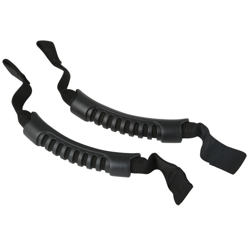 Rugged Ridge Front Headrest Grab Handles Black 07-20 JK/JL/JT - 13305.10 for 2007-2026 Jeep Wrangler - front view
