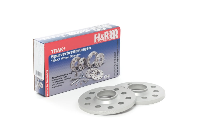 H&amp;R Trak+ 13mm DR Spacer Bolt Pattern 5/112 CB 66.5mm Bolt Thread 14x1.25 - Black - 2655664SW