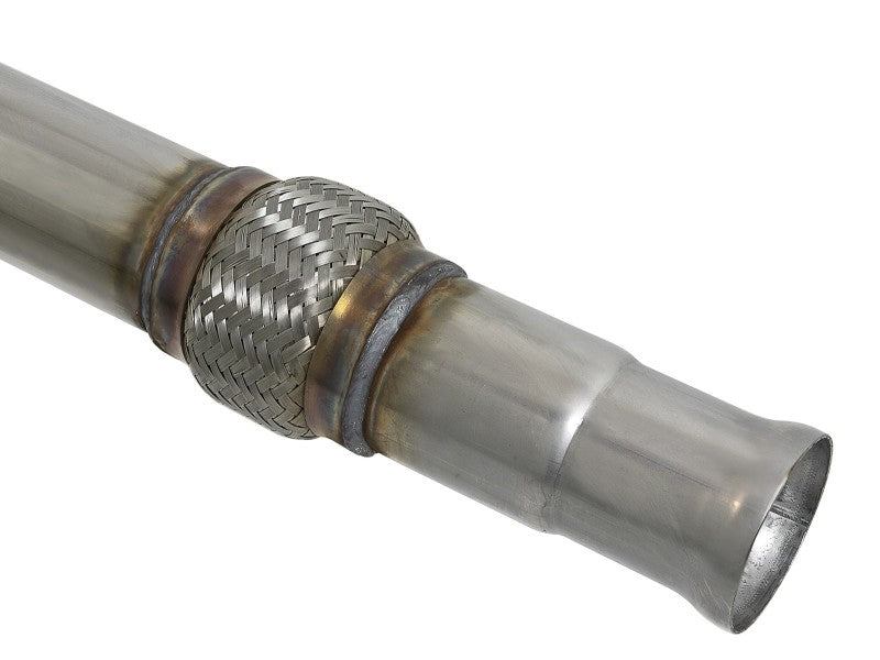 aFe Large Bore-HD 3in 409SS DPF-Back 20-21 GM Trucks L6-3.0L (td) LM2 - Black Tip - 49-44128-B