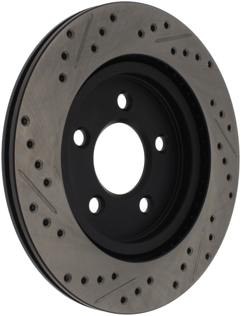 StopTech 05-10 Ford Mustang Slotted & Drilled Left Rear Rotor - 127.61087L