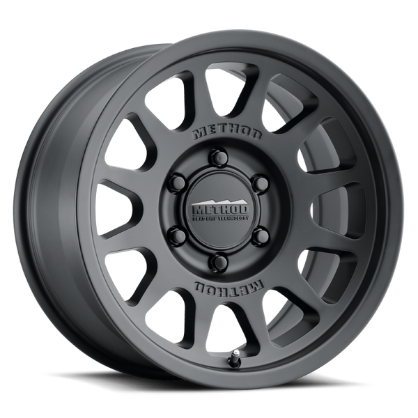 Method MR703 17x8.5 +25mm Offset 6x135 87mm CB Matte Black Wheel - MR70378516525 by Method Wheels - front view