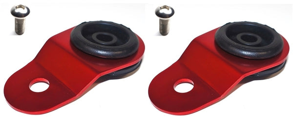 Torque Solution Radiator Mount Combo with Inserts (RED) : Mitsubishi Evolution 7/8/9 - TS-EV-008IC for 2005-2006 Mitsubishi L