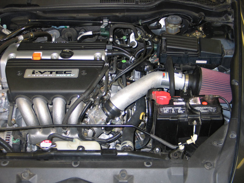 K&amp;N 05-07 Honda Accord L4-2.4L Silver Typhoon Short Ram Intake - 69-1209TS