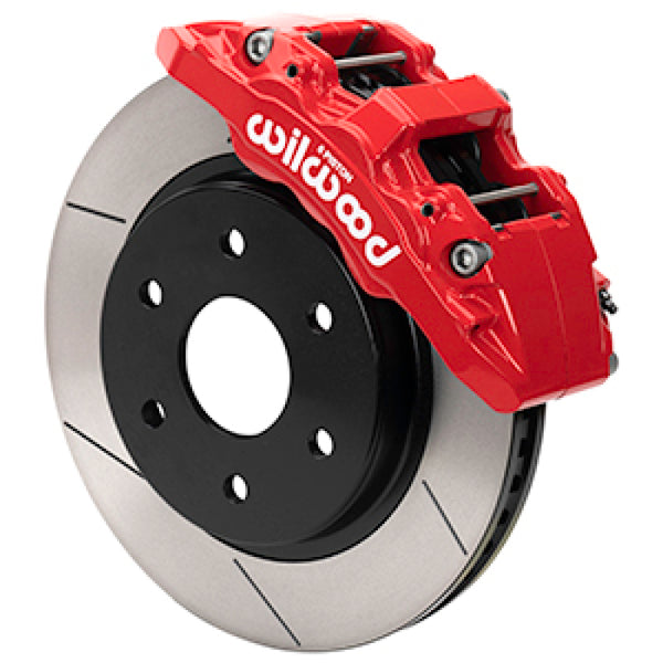 Wilwood 17-20 Ford F-150 Raptor Aero6-DM Front Brake Kit - Slotted - Red - 140-16808-R by Wilwood