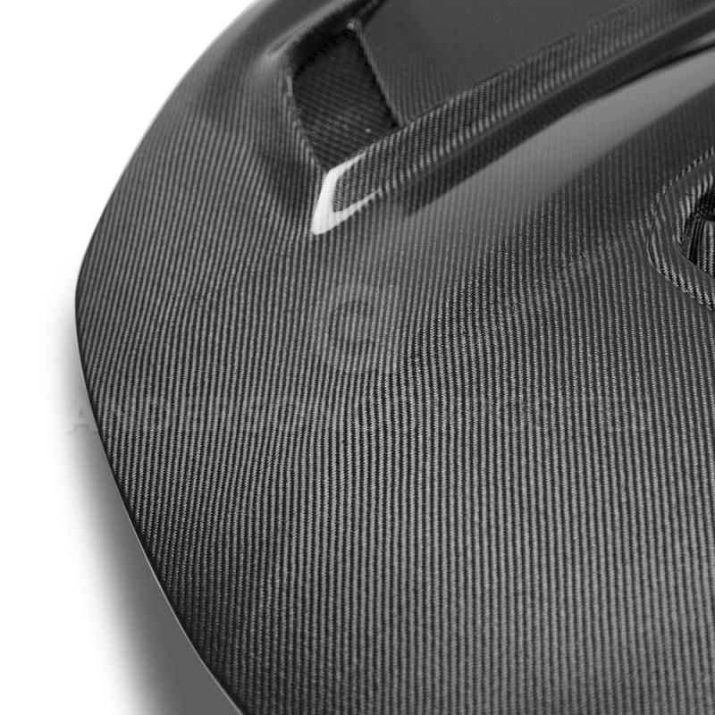 Anderson Composites 16-19 Chevrolet Camaro Double Sided Carbon Fiber Type-T2 Style Hood - AC-HD19CHCAM-T2-DS