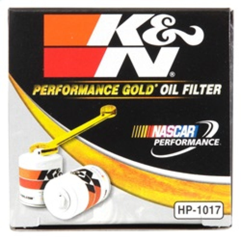 K&amp;N 3.74inch / 2.98 OD Performance Gold Oil Filter - HP-1017