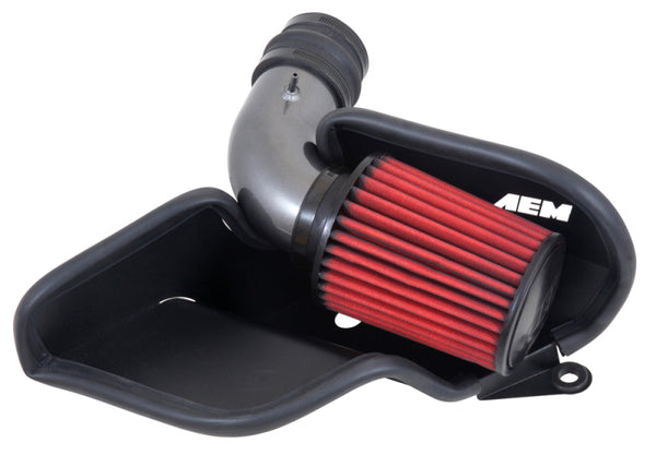 AEM 11-14 Volkswagen Jetta 2.0L L4 - Cold Air Intake System - Gunmetal Gray - 21-763C for 2010-2014 Volkswagen Jetta - front 