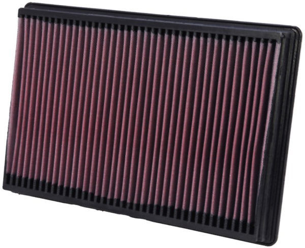 K&N 02-10 Dodge Ram 1500/2500/3500 3.7/4.7/5.7L Drop In Air Filter - 33-2247 for 2002-2010 Dodge Ram 1500 - front view