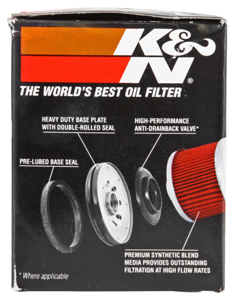 K&amp;N Piaggio 2.156in OD x 3.063in Height Oil Filter - KN-183