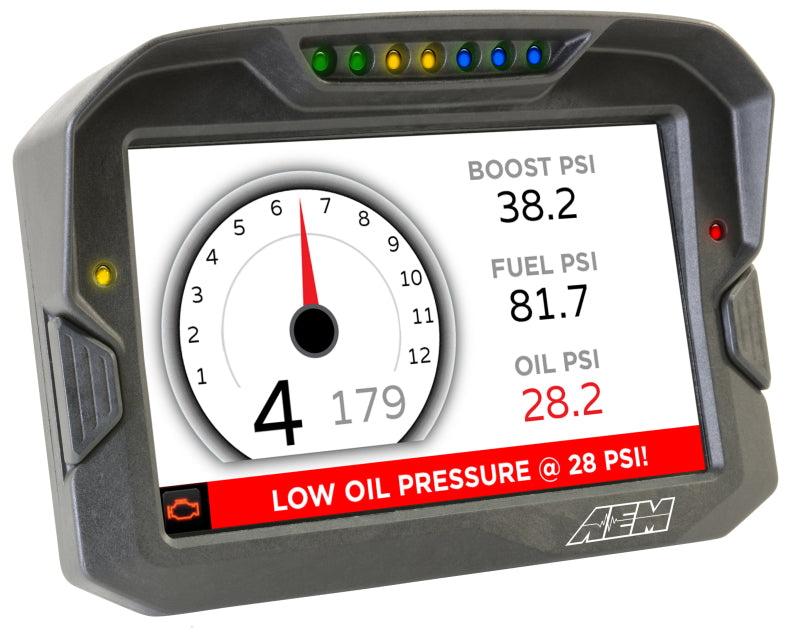 AEM CD-7 Logging GPS Enabled Race Dash Carbon Fiber Digital Display w/o VDM (CAN Input Only) - 30-5703
