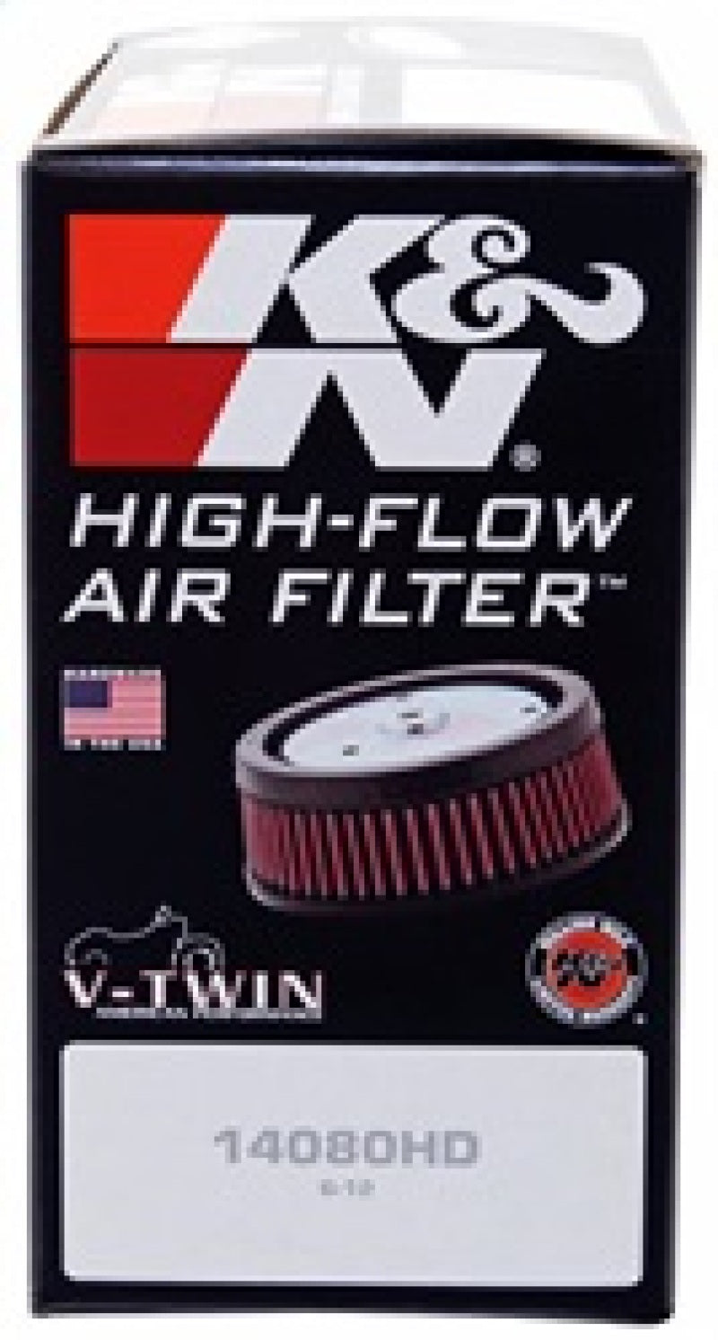 K&amp;N Round Tapered 6.25in Base OD x 5.5in Top OD x 2.125in H Replacement Filter for Harley Davidson - HD-0800
