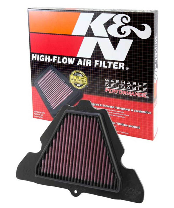 K&N 11-13 Kawasaki Z1000 1000/ ZX1000 Ninja / 11-12 Z1000 SX / 12 Versys 1000 Replacement Air Filter - KA-1111 for 2012-2016 