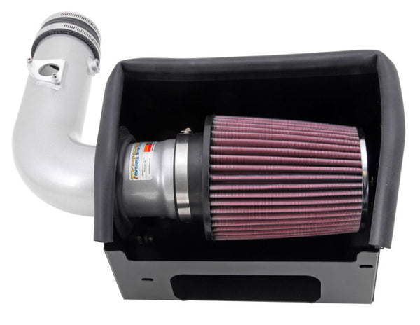 K&N 13 Subaru BRZ 2.0L / 13 Scion FR-S 2.0L Silver 69 Series Typhoon Intake - 69-8619TS for 2013-2020 Subaru BRZ - front view