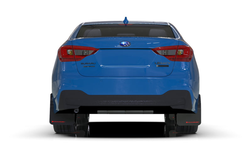 Rally Armor 20-22 Subaru Legacy Black UR Mud Flap w/ Grey Logo - MF64-UR-BLK/GRY