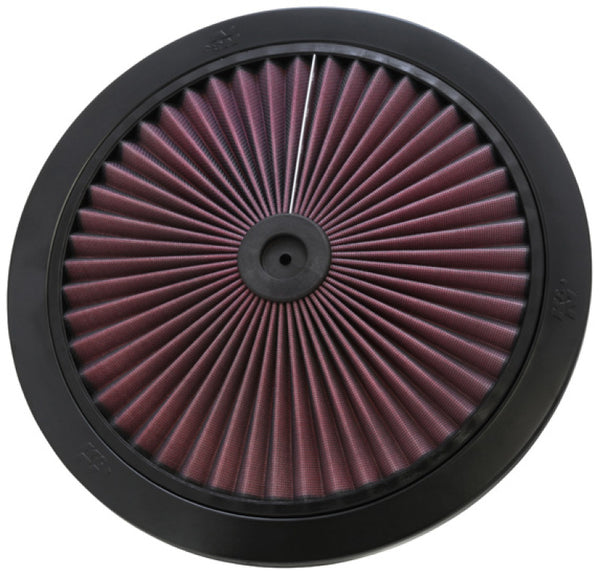 K&N X-Stream Top Filter X-Stream 14 inch OD Black - 66-1401 by K&N Engineering - front view