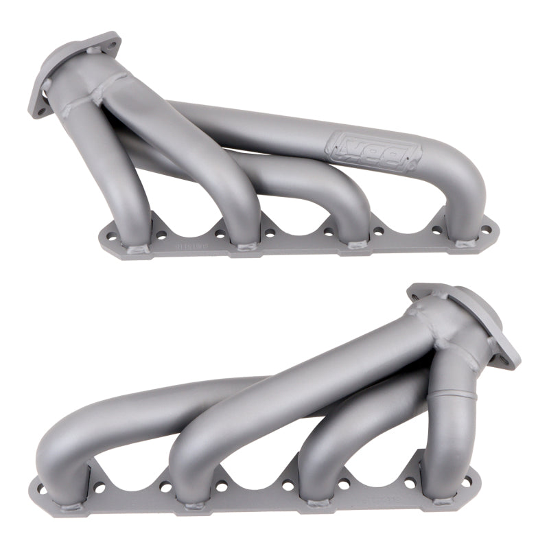 BBK 79-93 Mustang 351 Swap Shorty Unequal Length Exhaust Headers - 1-5/8 Titanium Ceramic - 1511