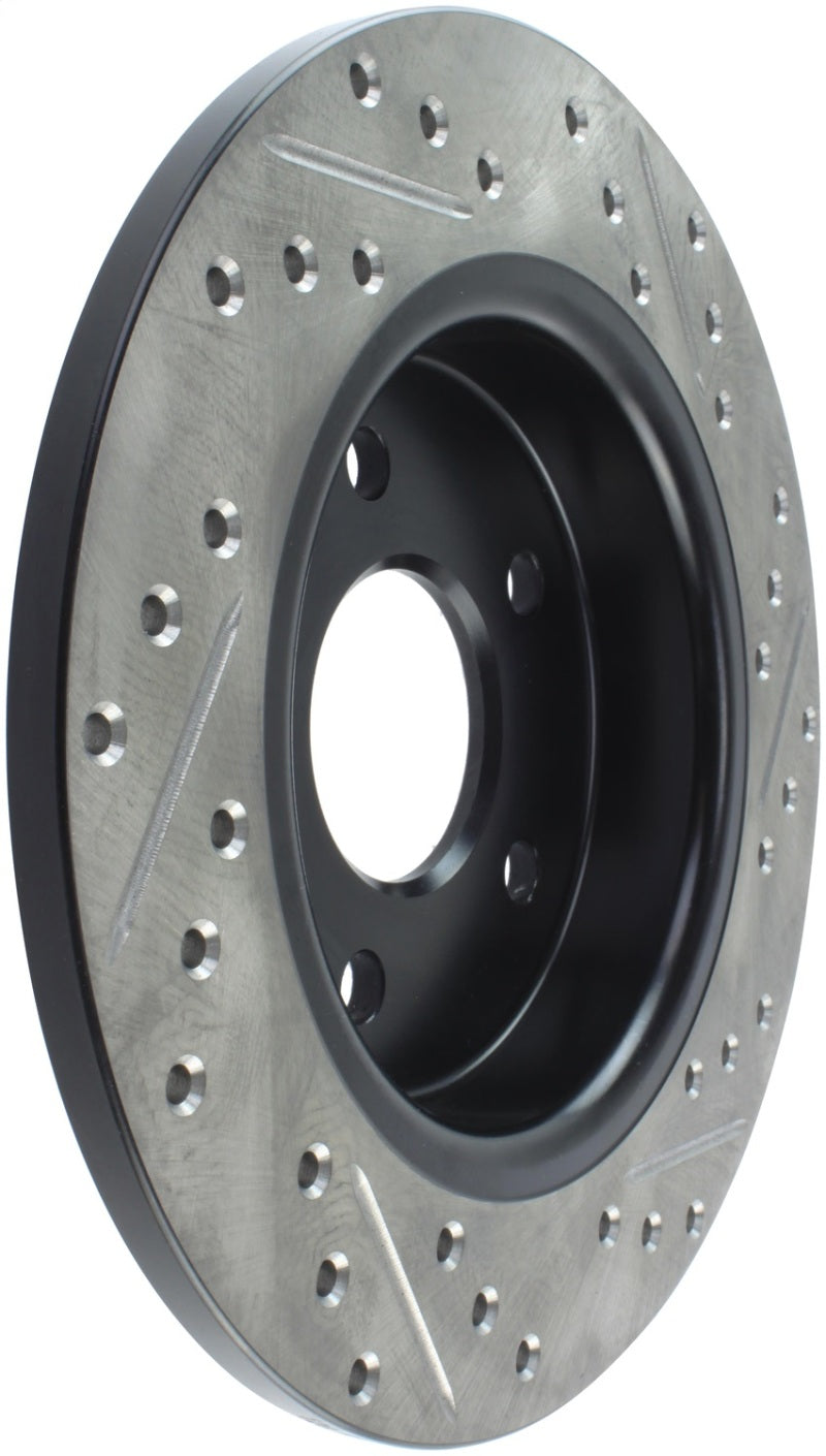 StopTech 12-15 Ford Focus w/ Rear Disc Brakes Rear Right Slotted &amp; Drilled Rotor - 127.61099R