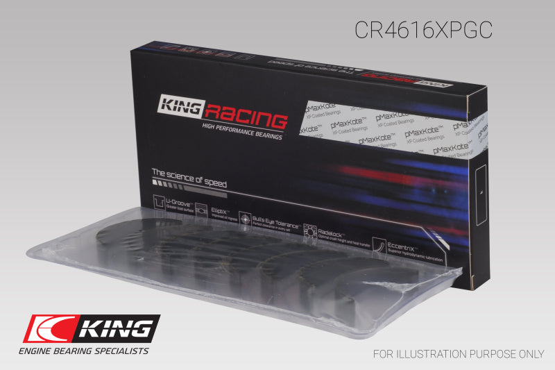 King Subaru Fa20/ Toyota 4U-GSE (Size 0.05) Connecting Rod Bearing Set - CR4616XPGC0.5