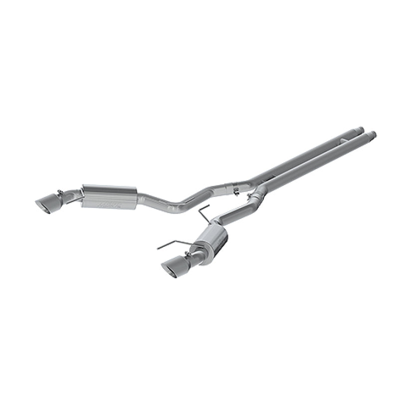 MBRP 15 Ford Mustang GT 5.0 3in Cat Back Dual Split Rear Street Version 4.5in Tips - T409 - S7277409