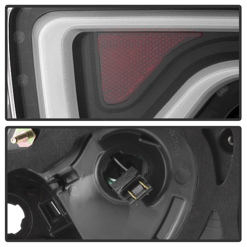 xTune 14-18 Chevy Impala (Excl 14-16 Limited) LED Tail Lights - Black (ALT-JH-CIM14-LBLED-BK) - 9042140