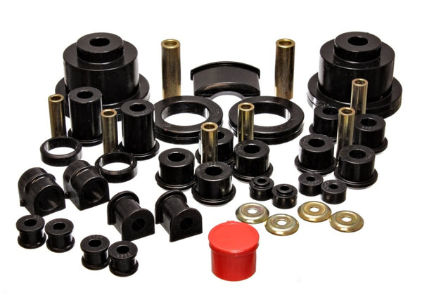 Energy Suspension 04 Pontiac GTO Black Hyper-flex Master Bushing Set - 3.18134G for 2004-2006 Pontiac GTO - front view