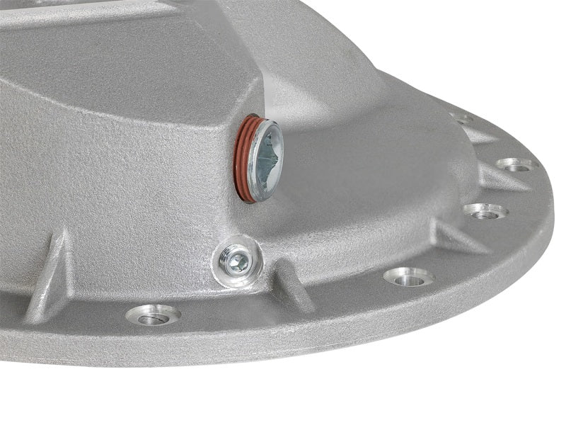 afe Front Differential Cover (Raw; Street Series); Dodge Diesel Trucks 03-12 L6-5.9/6.7L (td) - 46-70040