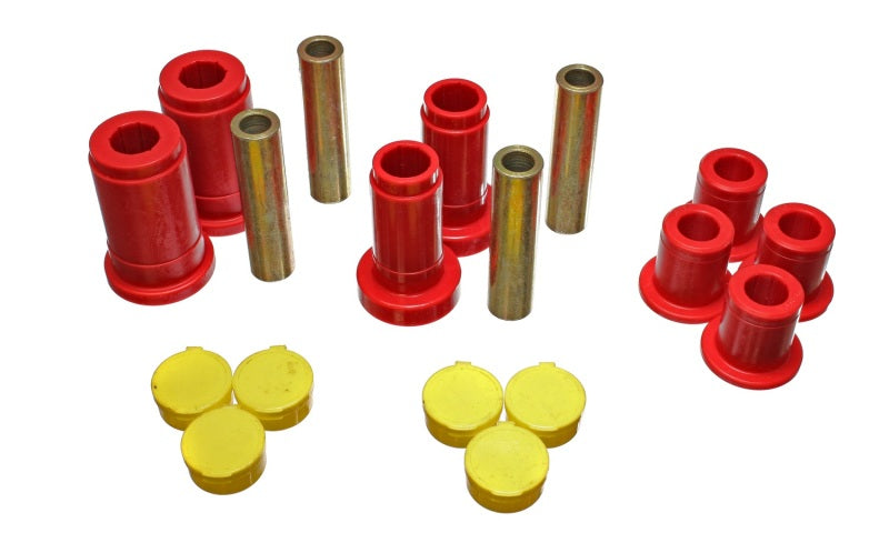 Energy Suspension 02-05 Dodge Ram 1500 2WD Red Front Control Arm Bushing Set - 5.3137R for 2002-2005 Dodge Ram 1500 - front v
